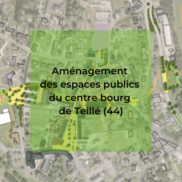 Aménagement espaces publics Teillé