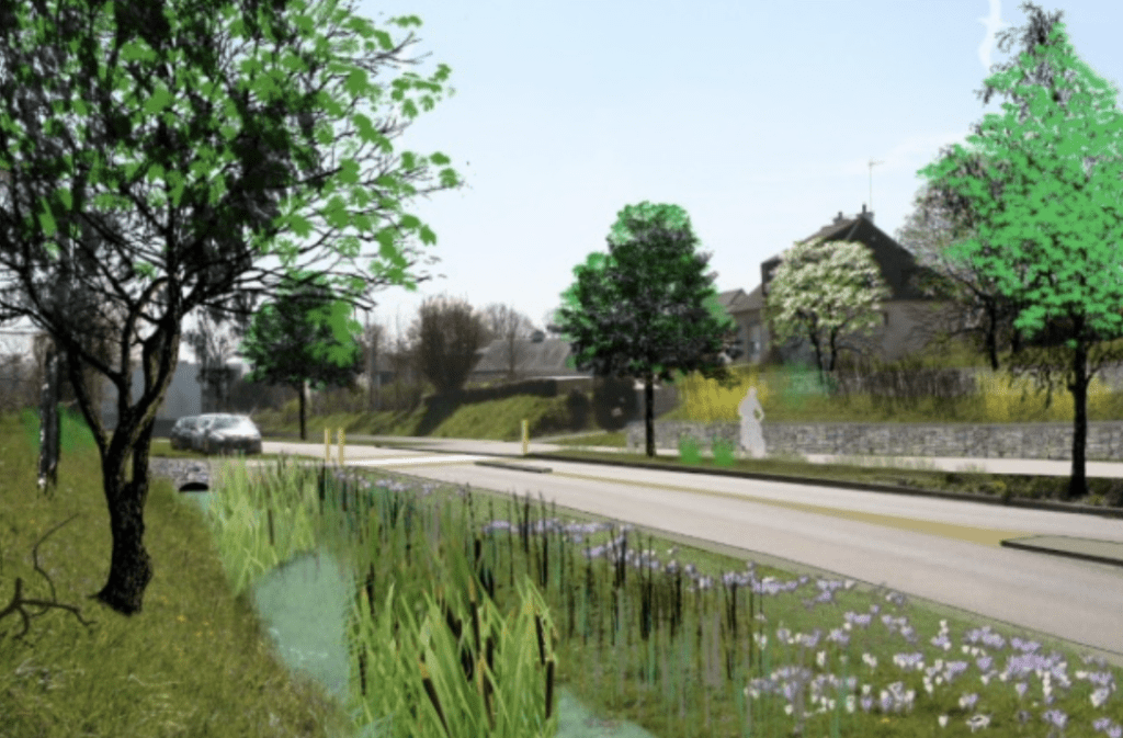 aménagement tronçon de route