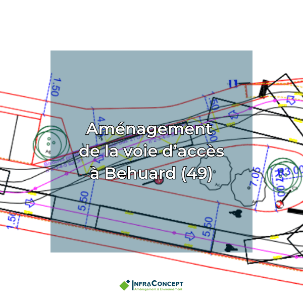 aménagement de la voie d'accès à Behuard