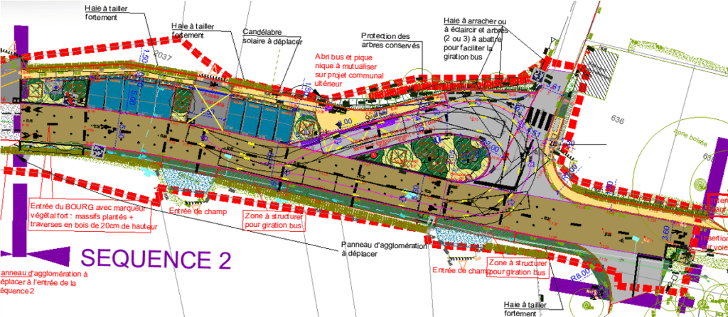voie d'accès aménagement behuard